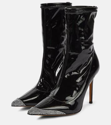 Avi embellished faux leather ankle boots | Alexandre Vauthier