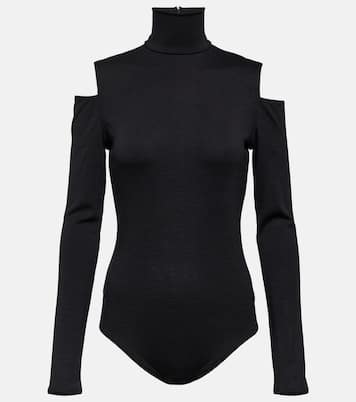 Off-shoulder virgin wool bodysuit | Wolford