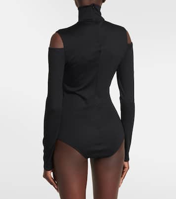 Off-shoulder virgin wool bodysuit | Wolford