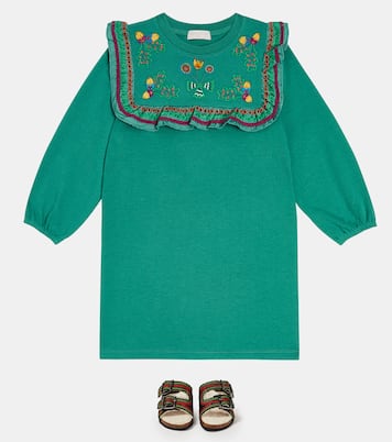 Embroidered canvas slides | Stella McCartney Kids