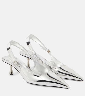 Pumps slingback Amel in pelle metallizzata | Jimmy Choo