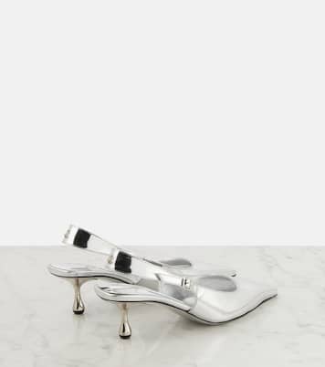 Pumps slingback Amel in pelle metallizzata | Jimmy Choo