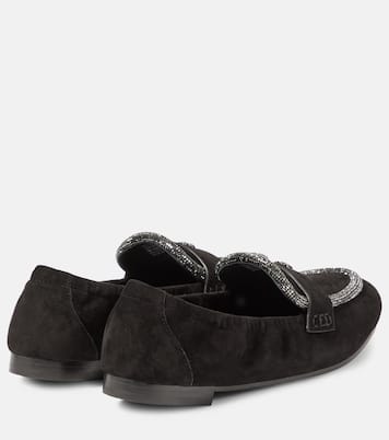 Verzierte Loafers aus Veloursleder | Tory Burch