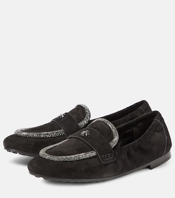 Verzierte Loafers aus Veloursleder | Tory Burch