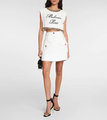 Minifalda de tweed | Balmain