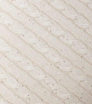 Cuscino in misto cotone a trecce | Brunello Cucinelli