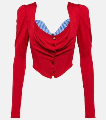Bea draped wool and silk top | Vivienne Westwood