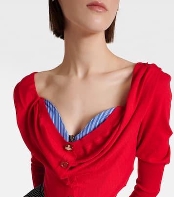 Bea draped wool and silk top | Vivienne Westwood