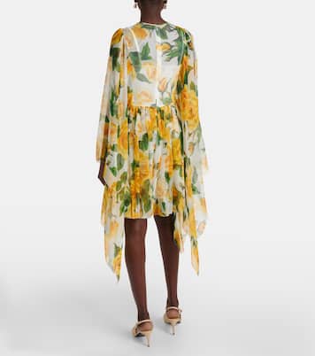 Robe en soie à fleurs | Dolce&Gabbana