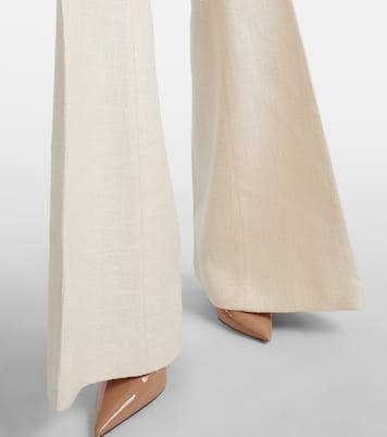 Pantalon évasé Rhein en soie et laine | Gabriela Hearst