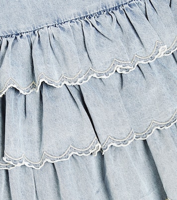 Rock aus Baumwoll-Chambray | Petite Amalie  