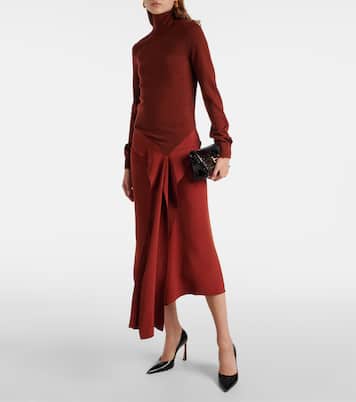 Mini croc-effect leather clutch | Victoria Beckham