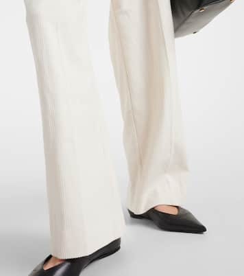 Weite High-Rise-Hose aus Seide und Baumwolle | Toteme