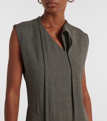 Robe midi en laine vierge | Jil Sander