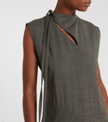 Robe midi en laine vierge | Jil Sander