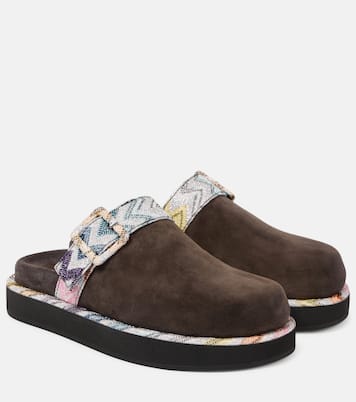 Mules in suede a zig zag | Missoni