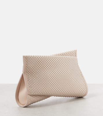 Clutch Loubitwist Small aus Leder mit Kristallen | Christian Louboutin