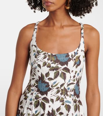 Bedrucktes Maxikleid aus Leinen | Faithfull