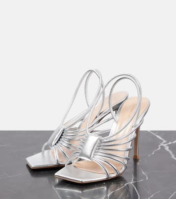 Sandali Hellen 105 in pelle metallizzata | Gianvito Rossi