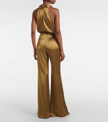 Weite Hose Atruvia aus Satin | Galvan