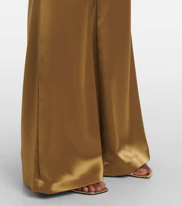 Weite Hose Atruvia aus Satin | Galvan
