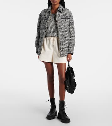 Top in tweed di misto cotone e raso | Moncler