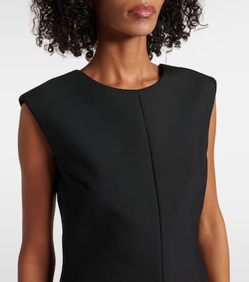Silk-trimmed wool-blend gown | Róhe