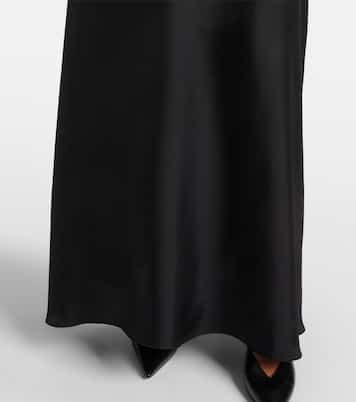 Silk-trimmed wool-blend gown | Róhe