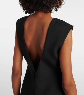 Silk-trimmed wool-blend gown | Róhe