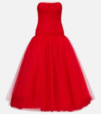 Verzierte Robe aus Tüll | Carolina Herrera