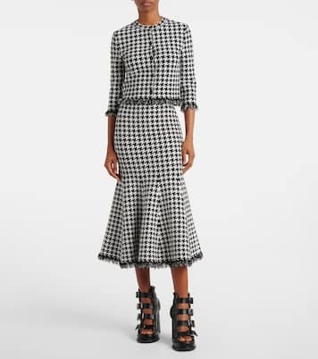 Sandales Caged 120 à plateau en cuir | McQueen