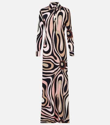 Robe chemise Marmo imprimée | Pucci