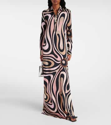 Robe chemise Marmo imprimée | Pucci