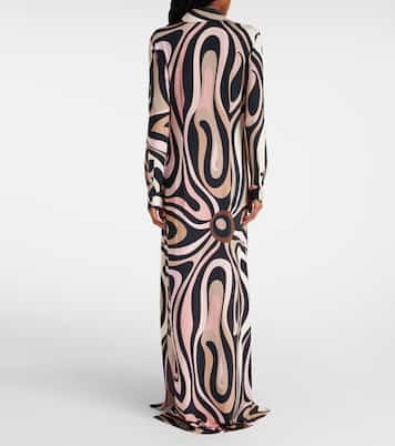 Robe chemise Marmo imprimée | Pucci