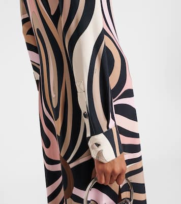 Robe chemise Marmo imprimée | Pucci