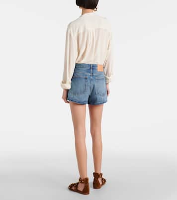 Short Greta à taille haute en jean | Ulla Johnson