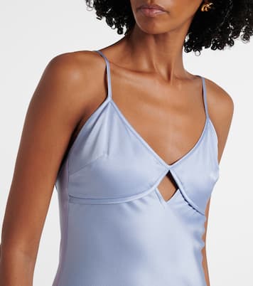 Robe aus Satin | Victoria Beckham