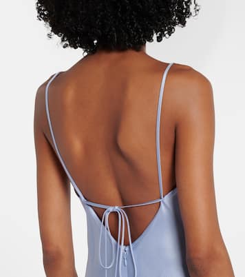Robe aus Satin | Victoria Beckham