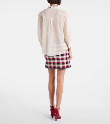 Camicia in popeline di cotone con ricamo sangallo | Valentino