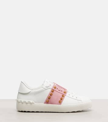 Rockstud Untitled leather sneakers | Valentino Garavani