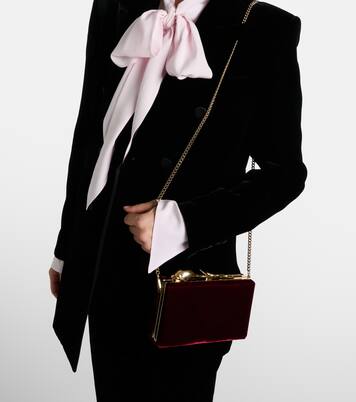 Bloom Mini velvet clutch | Erdem