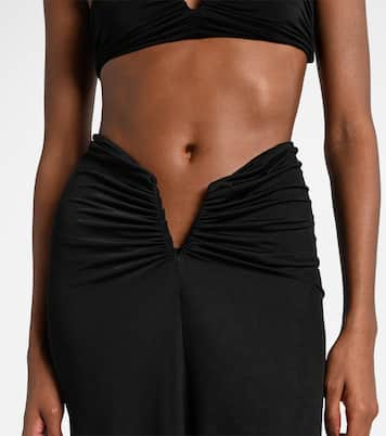 Gonna lunga Skyla in jersey con ruches | Jade Swim
