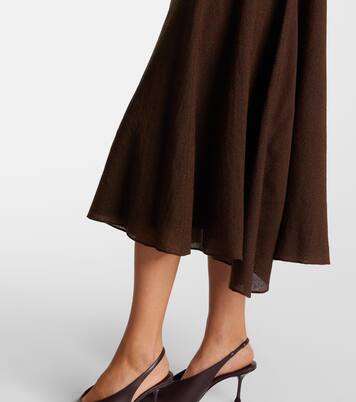 Avara draped wool twill midi dress | Emilia Wickstead