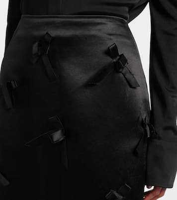 Falda midi de satén con lazo | Jil Sander