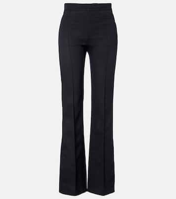 Virgin wool gabardine flared pants | Chloé