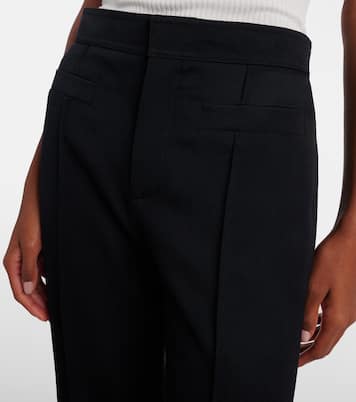 Virgin wool gabardine flared pants | Chloé