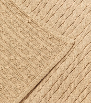 Coperta in maglia di cotone a trecce | Polo Ralph Lauren Kids