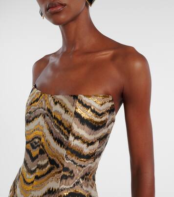 Odessa paneled jacquard gown | Markarian