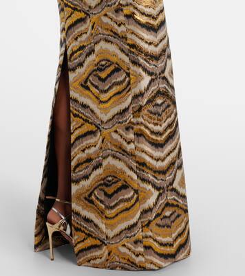 Odessa paneled jacquard gown | Markarian