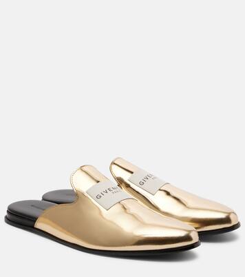 Logo mirrored leather mules | Givenchy